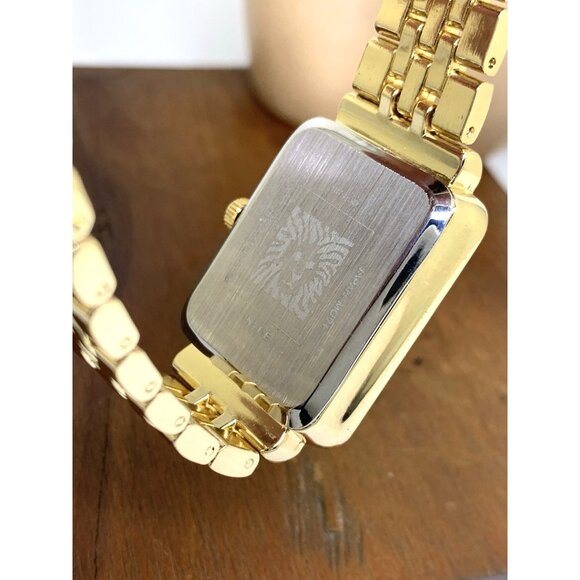 Anne Klein Women's Watch AK/3760 Quartz Black Dial Gold Stainless Steel 24mm - Picture 6 of 13